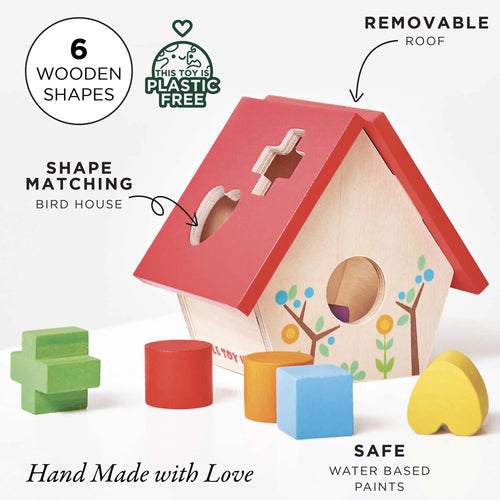 LE TOY VAN Little Bird House Shape Sorter