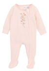 MINIHAHA Nancy Velour LS Zip Onesie