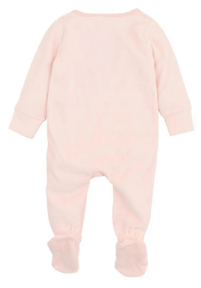 MINIHAHA Nancy Velour LS Zip Onesie