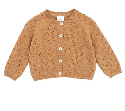 MINIHAHA Bailey Eyelet Knit Cardigan