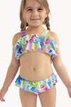 Girls Surrealism Frill Crop Set