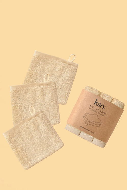 KIIN Wash Cloths 3 Pack